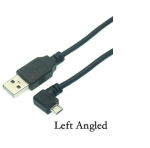 Кабель USB  Type A на Micro USB угол влево 3 м