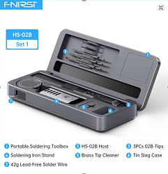 Паяльный набор Fnirsi HS02B Max + 3 наконечника