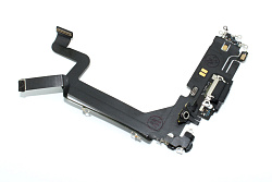Шлейф с разъемом зарядки и микрофоном для Apple iPhone 14 Pro Max, черный or