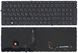 Клавиатура для ноутбука  HP Elitebook 850 855 G7 G8 черная с подсветкой и указателем