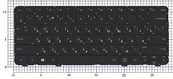 Клавиатура для ноутбука HP Pavilion DM1-3000 DM1-4000 черная без рамки
