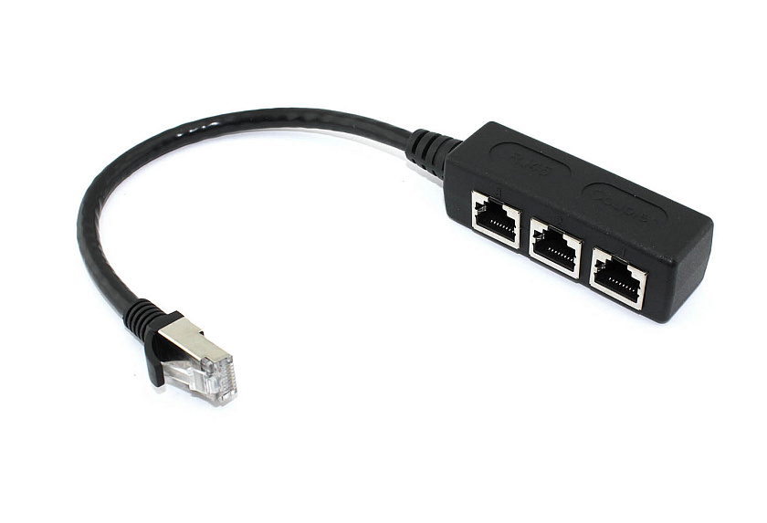 Сплиттер RJ45  на 3 порта