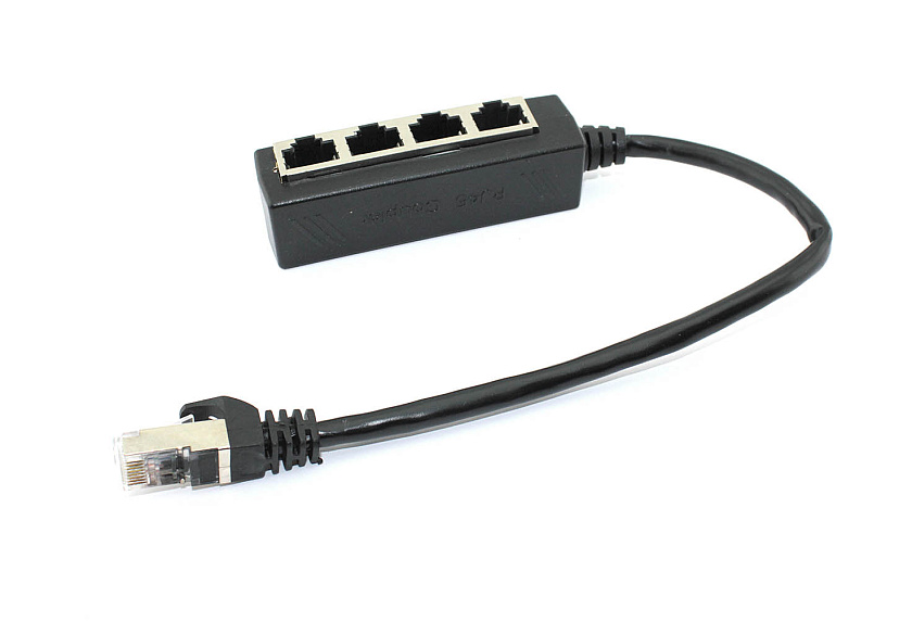 Сплиттер RJ45  на 4 порта
