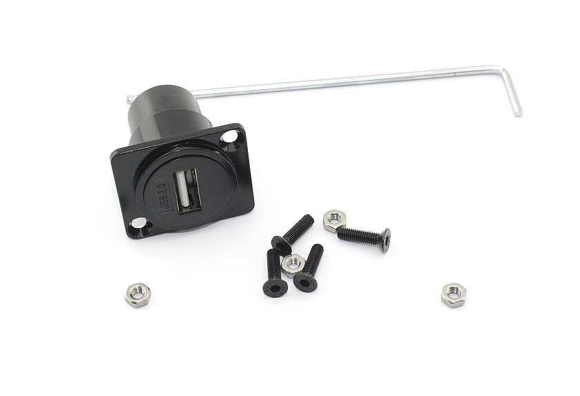 Адаптер USB2AA-B мама - мама для монтажа